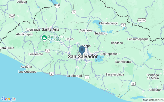 Kaart met locatie Monumento al Divino Salvador del Mundo
